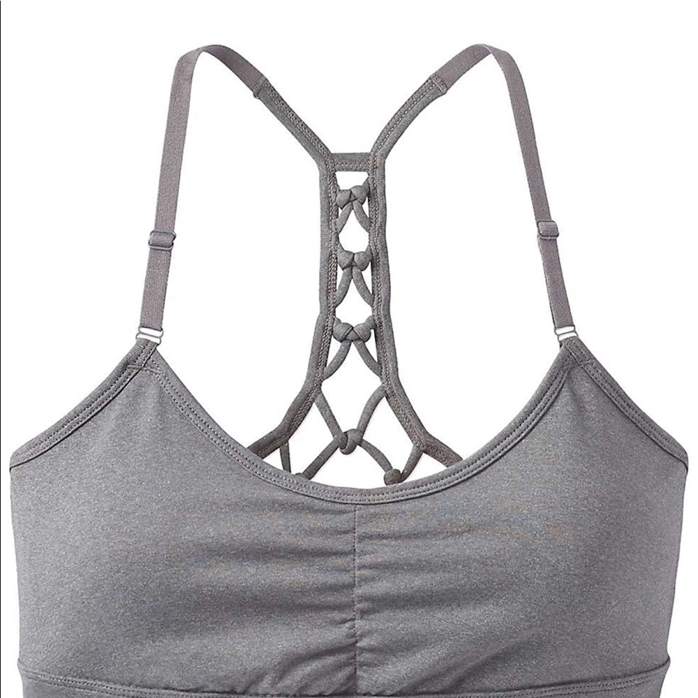 prAna elixir bra XS in heather grey